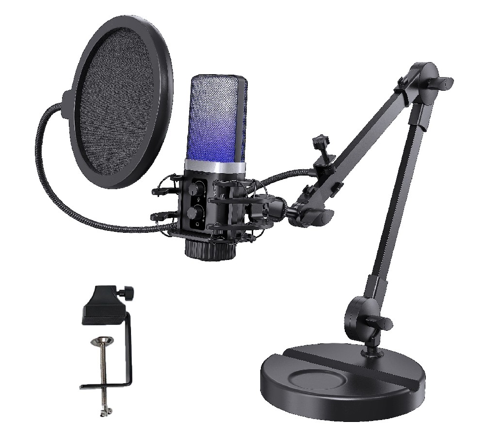 Yanmai X3R 支架底盘夹桌两用麦克风